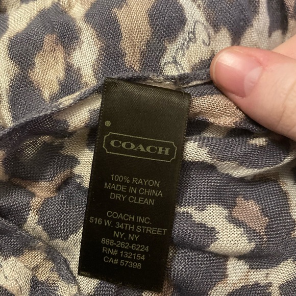 Coach Ocelot Leopard Infinity Scarf - Picture 2 of 3